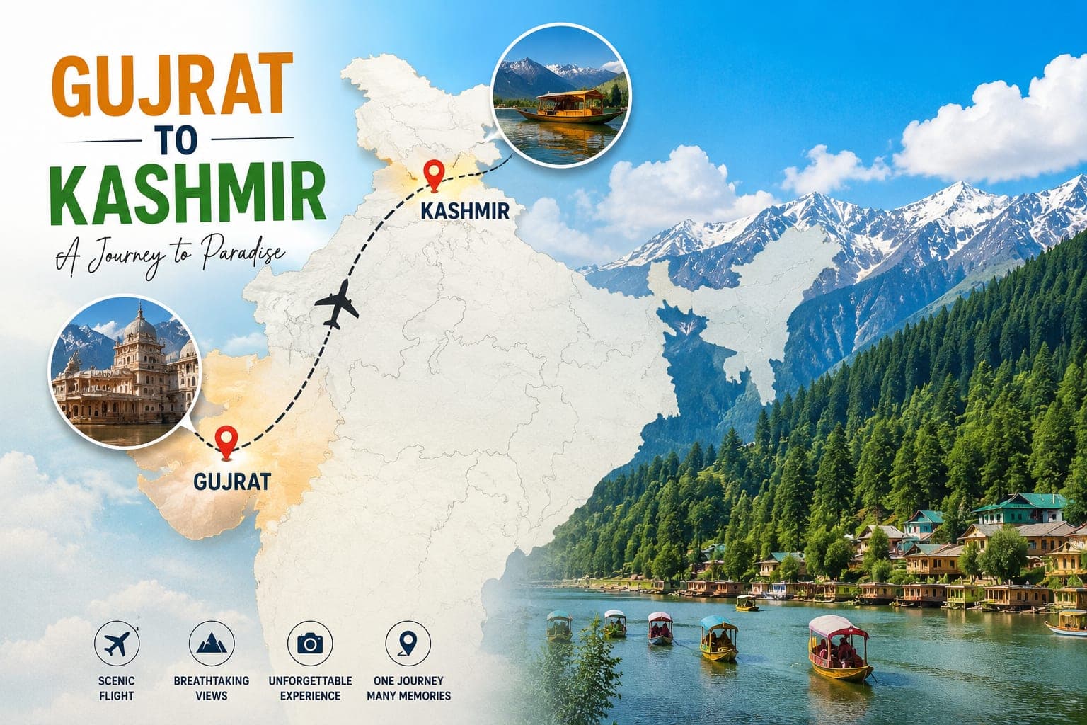 Why Kashmir Is the Perfect Group Tour Destination for Travelers from Gujarat